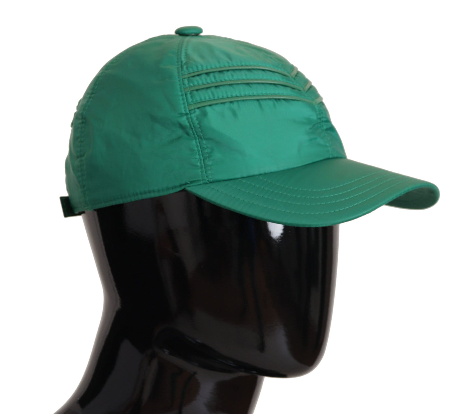 Elegant Green Cotton Baseball Hat