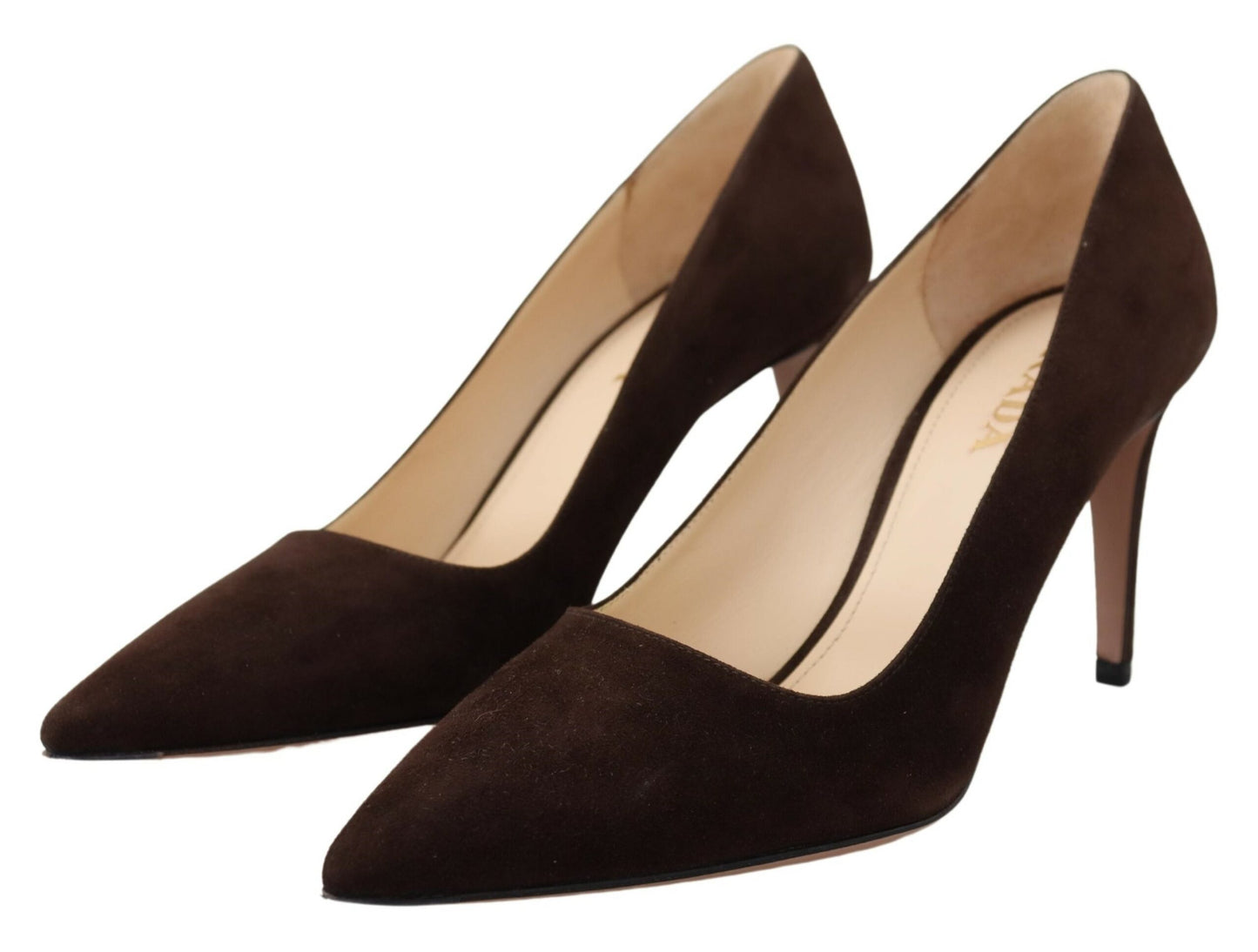 Elegant Suede Leather Heel Pumps