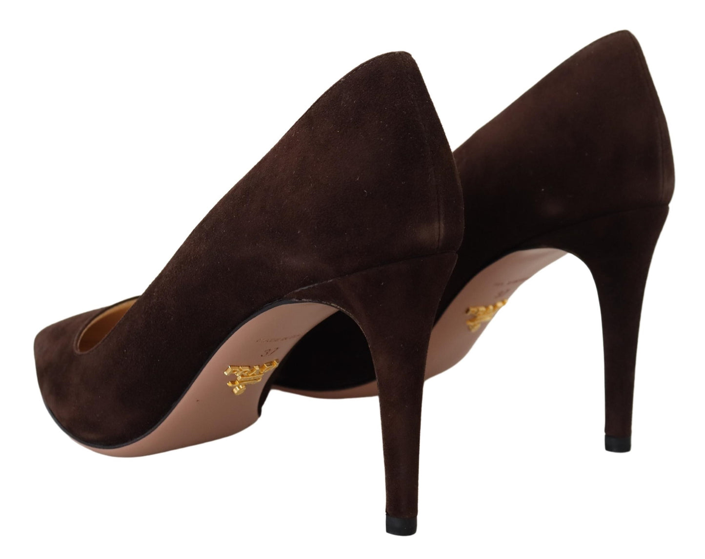 Elegant Suede Leather Heel Pumps