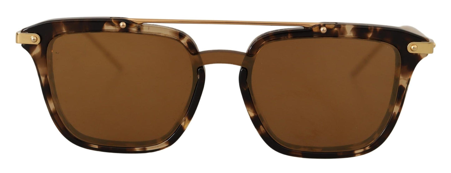 Elegant Brown and Gold Men's Sunglasses