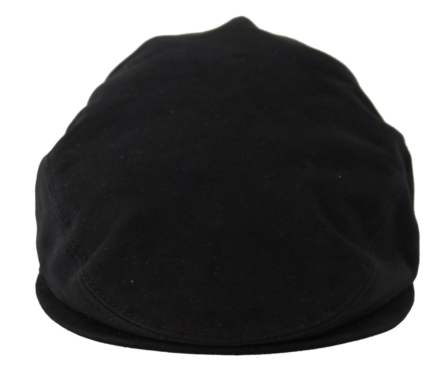 Elegant Black Cotton Newsboy Hat