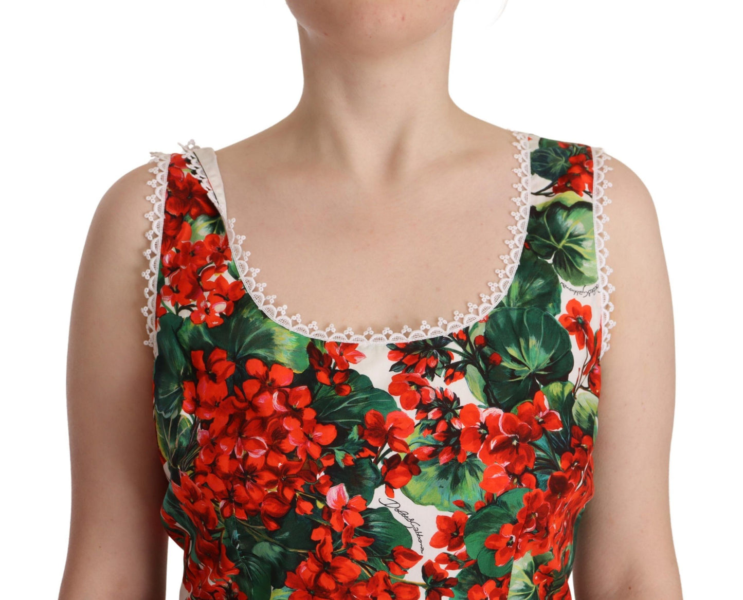 Red Floral Print Mini Dress – Timeless Elegance