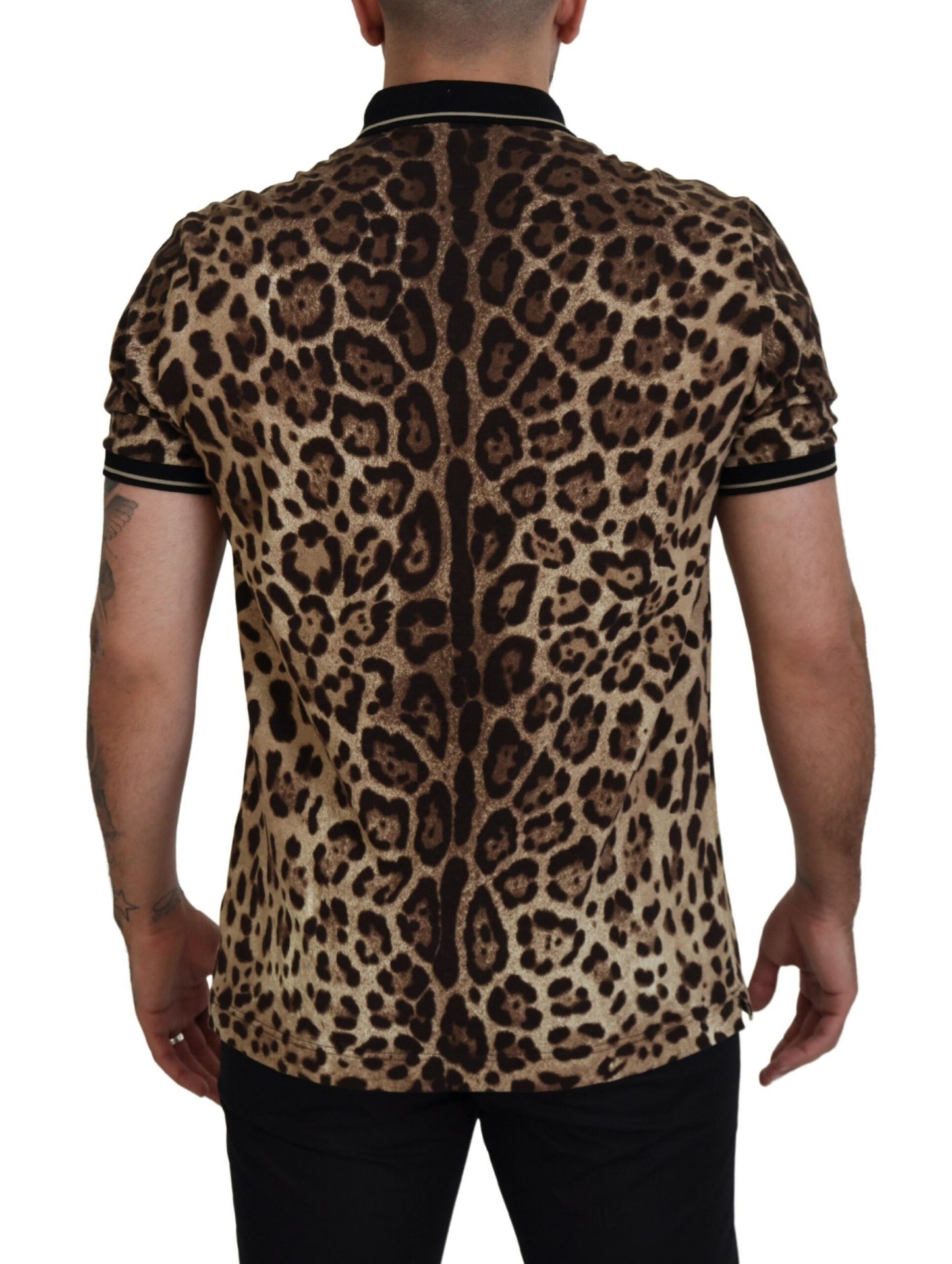 Leopard Print Cotton Casual Tee