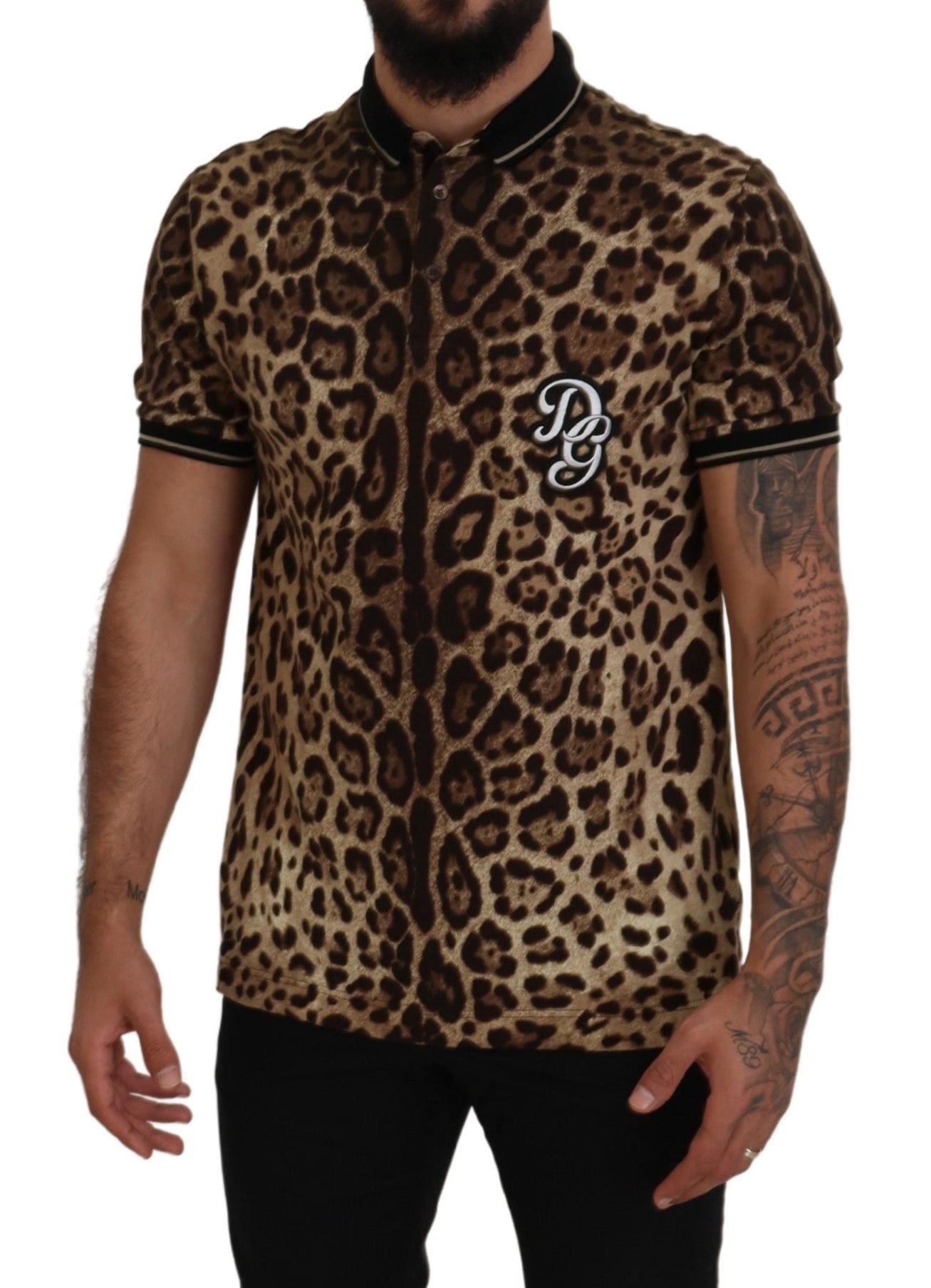 Leopard Print Cotton Casual Tee