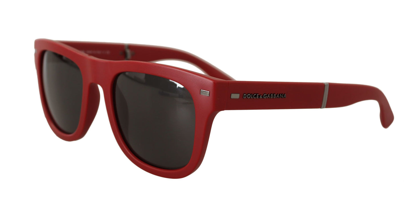 Elegant Red Full-Frame Designer Sunglasses