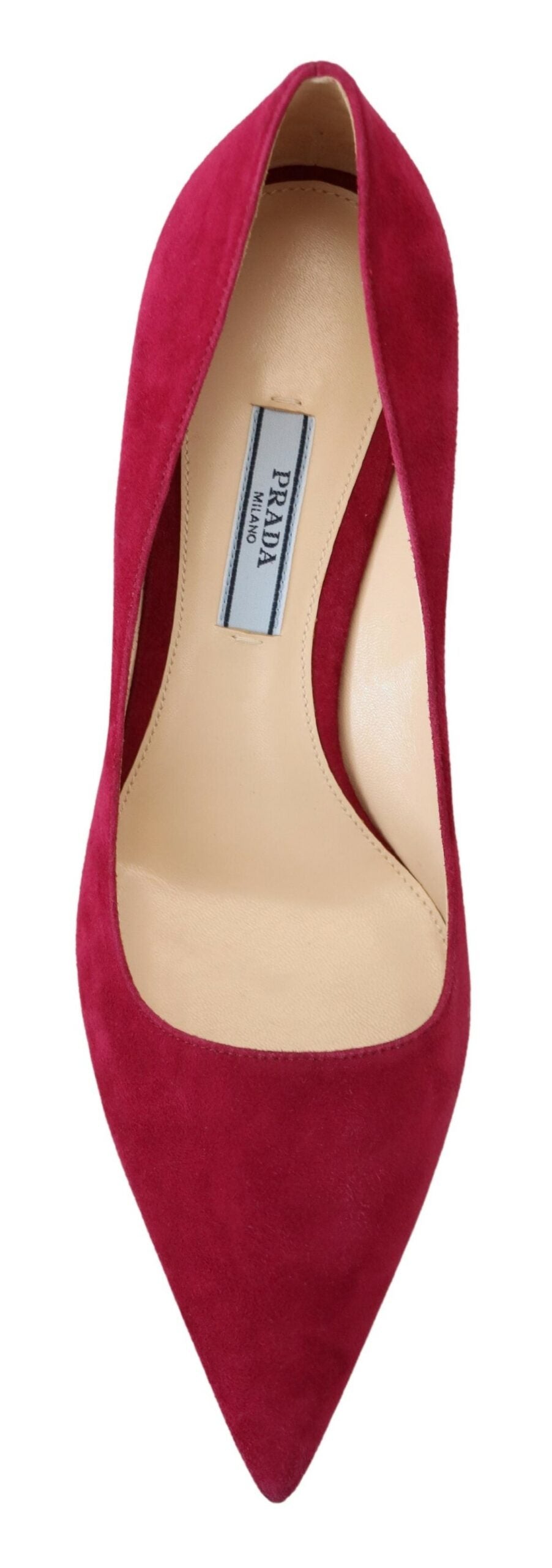 Elegant Dark Pink Suede Heels Pumps