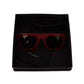Elegant Red Full-Frame Designer Sunglasses