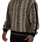 Beige Cotton Pullover Sweater - Elegant Men's Wear