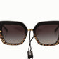 Chic Gradient Acetate Women's Sunglasses
