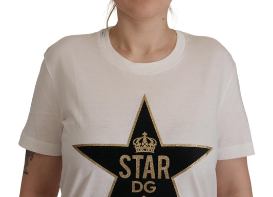 Iconic Crown Star Print Crew Neck Tee