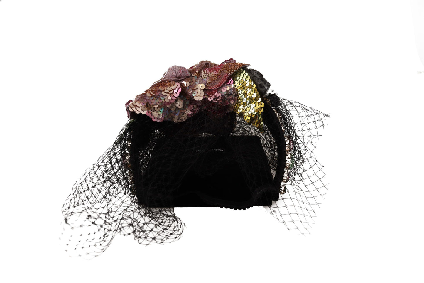 Elegant Floral Sequined Diadem Fascinator