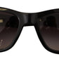 Chic Black Frame Grey Lens Sunglasses