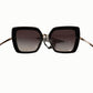 Chic Gradient Acetate Women's Sunglasses
