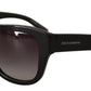 Chic Black Frame Grey Lens Sunglasses