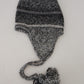 Elegant Gray Knitted Beanie Hat