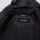 Elite Black Leather Hooded Bomber Jacket