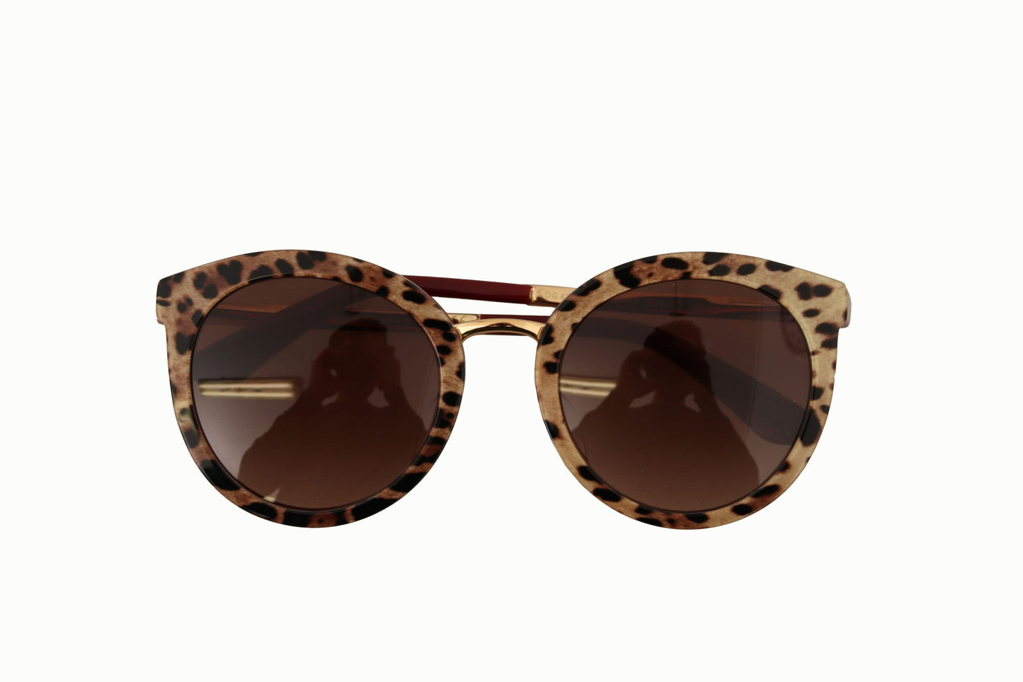 Elegant Leopard Oval Sunglasses