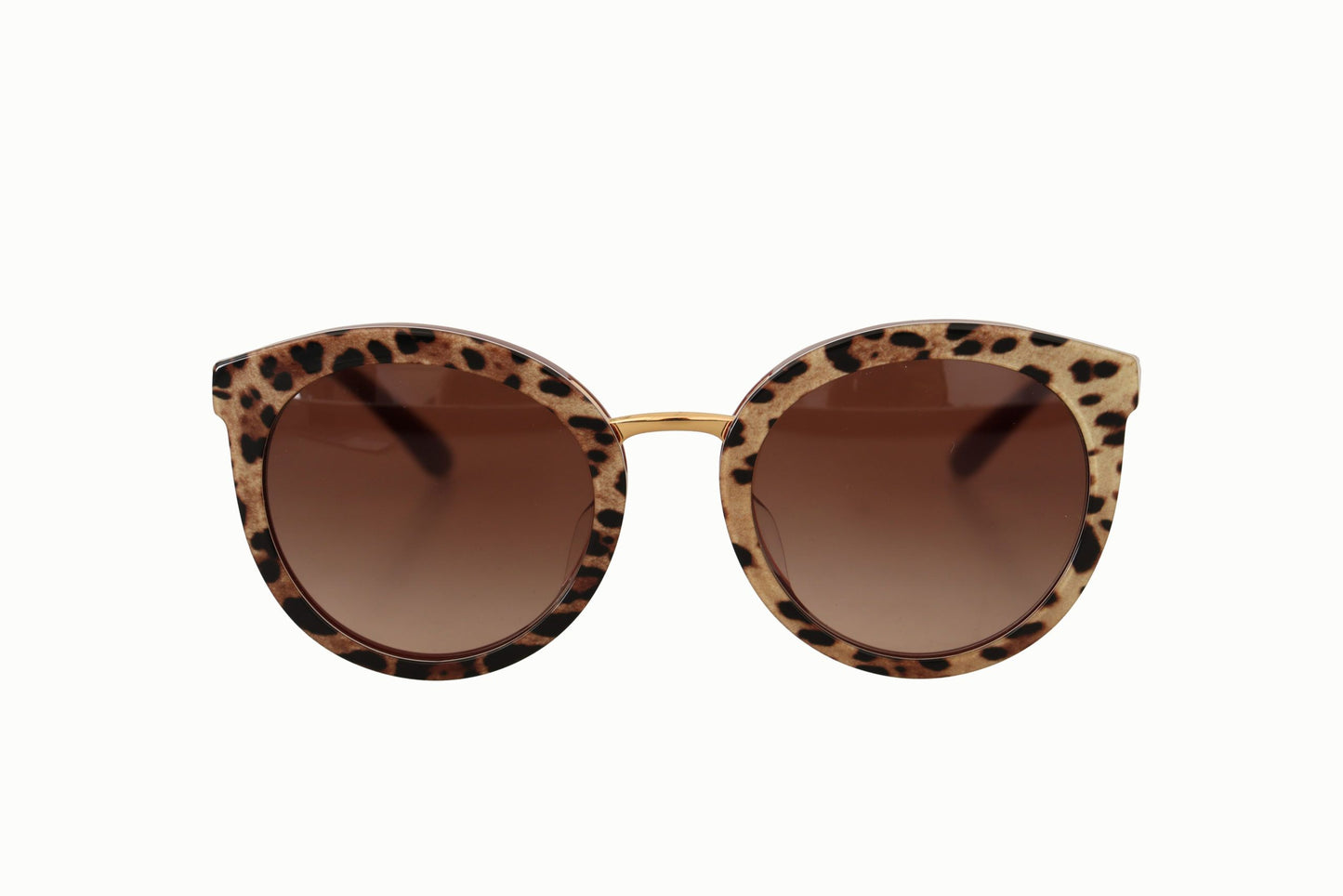 Elegant Leopard Oval Sunglasses