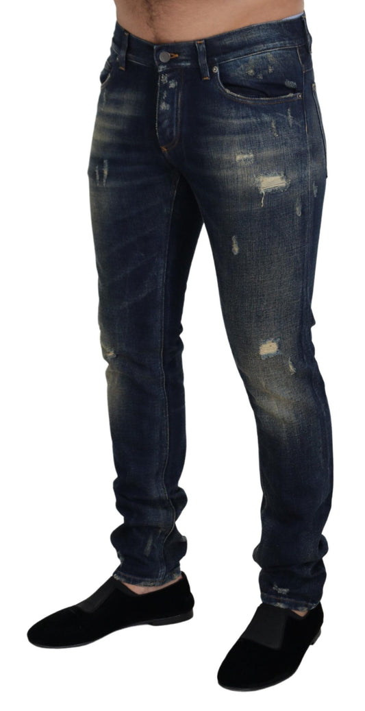 Elevated Blue Wash Jeans for Sleek Style