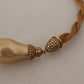 Golden Leopard Beaded Choker Necklace