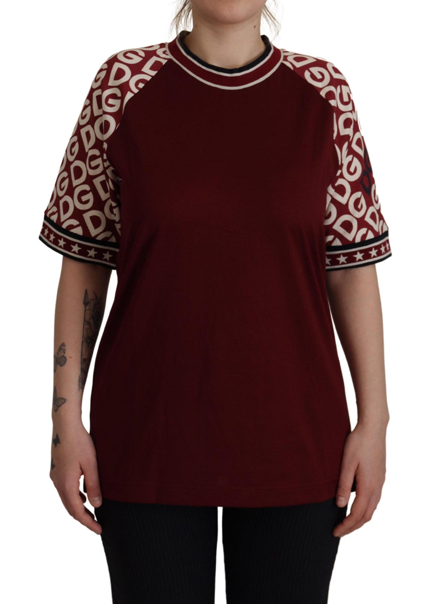 Bordeaux Jersey DG Mania Crew Neck Tee