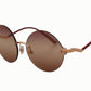 Elegant Gold and Brown Designer Sunglasses