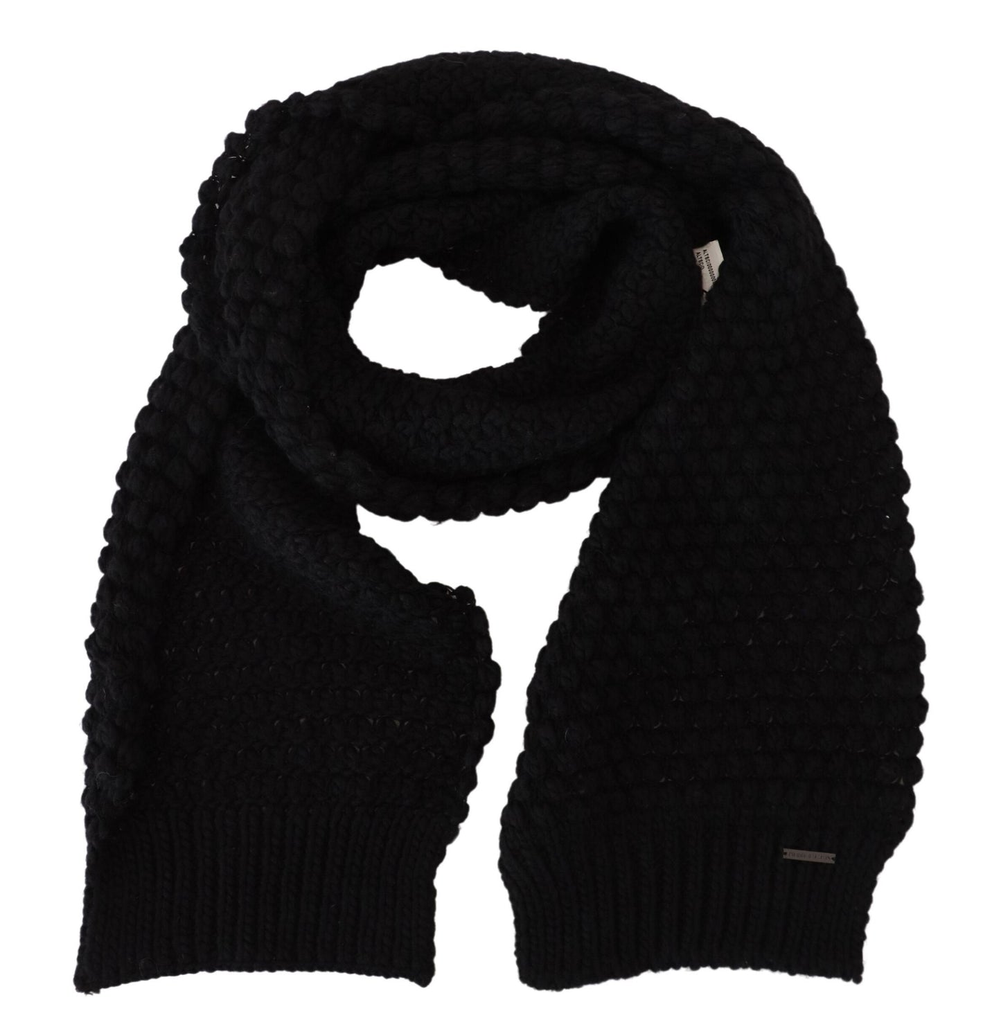 Elegant Black Designer Scarf Wrap