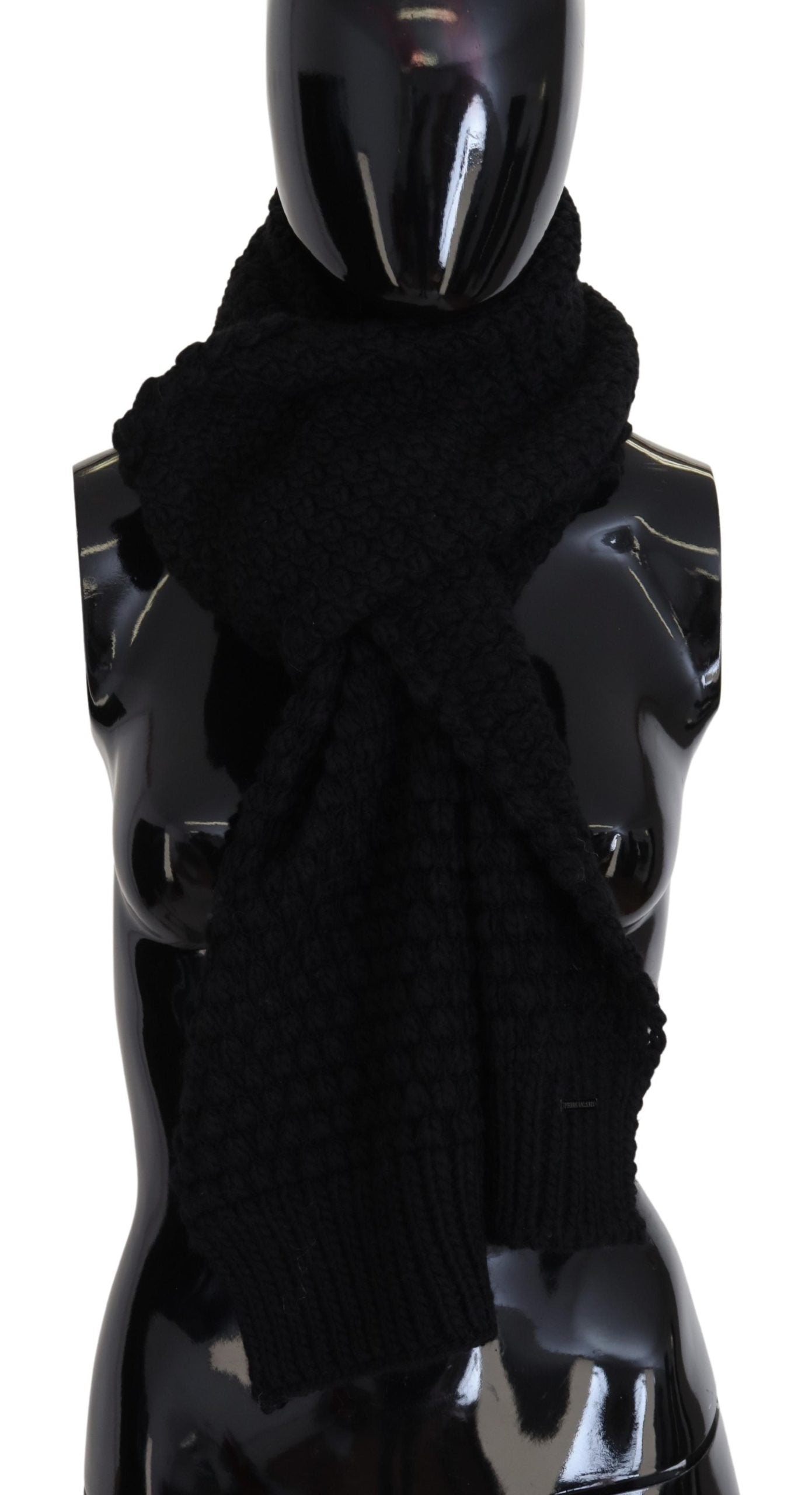 Elegant Black Designer Scarf Wrap