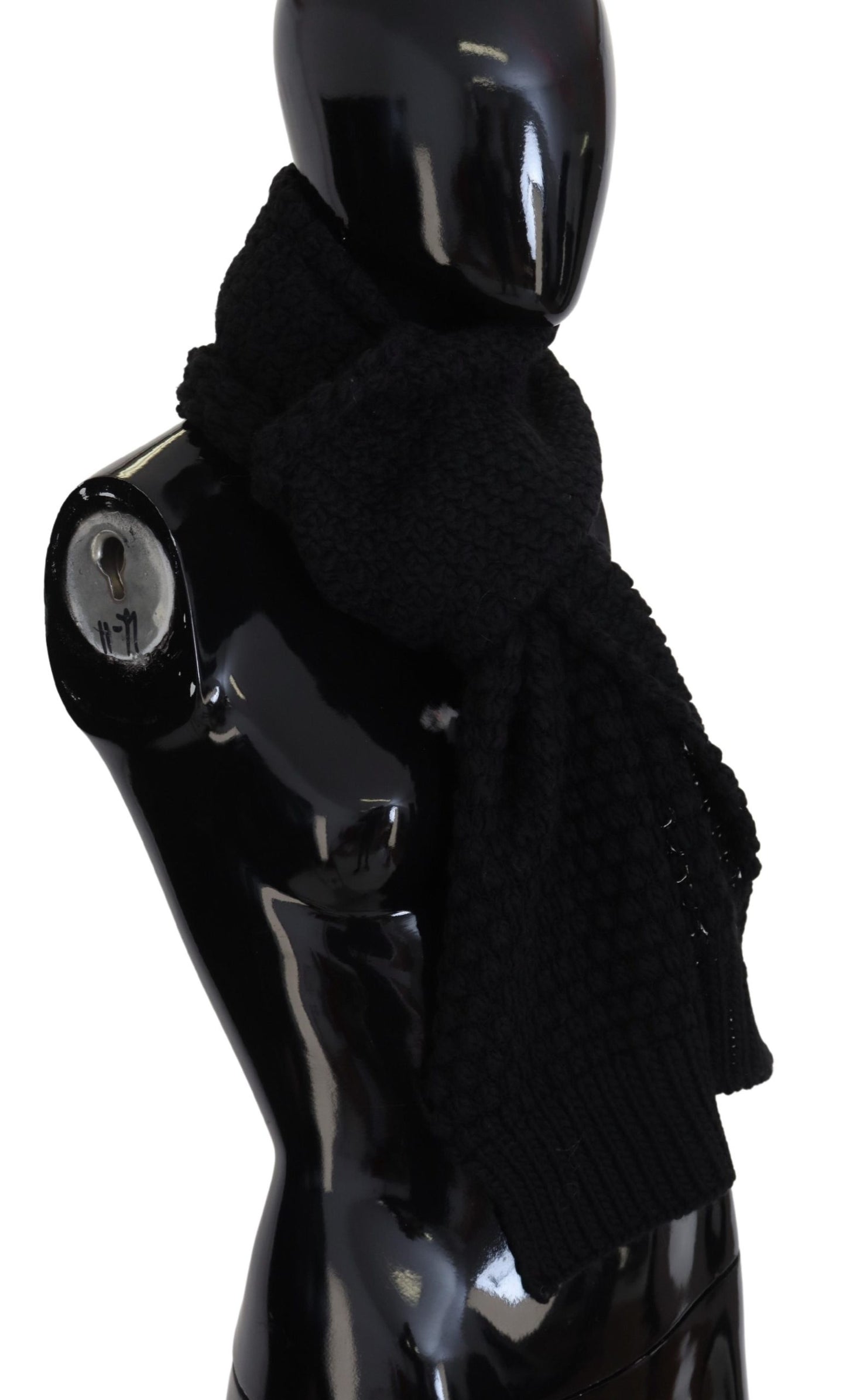 Elegant Black Designer Scarf Wrap