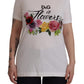 Chic Floral Print Cotton Tee for Her