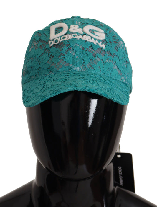 Elegant Blue Baseball Cap with Logo Detailing