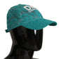 Elegant Blue Baseball Cap with Logo Detailing