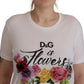 Chic Floral Print Cotton Tee for Her