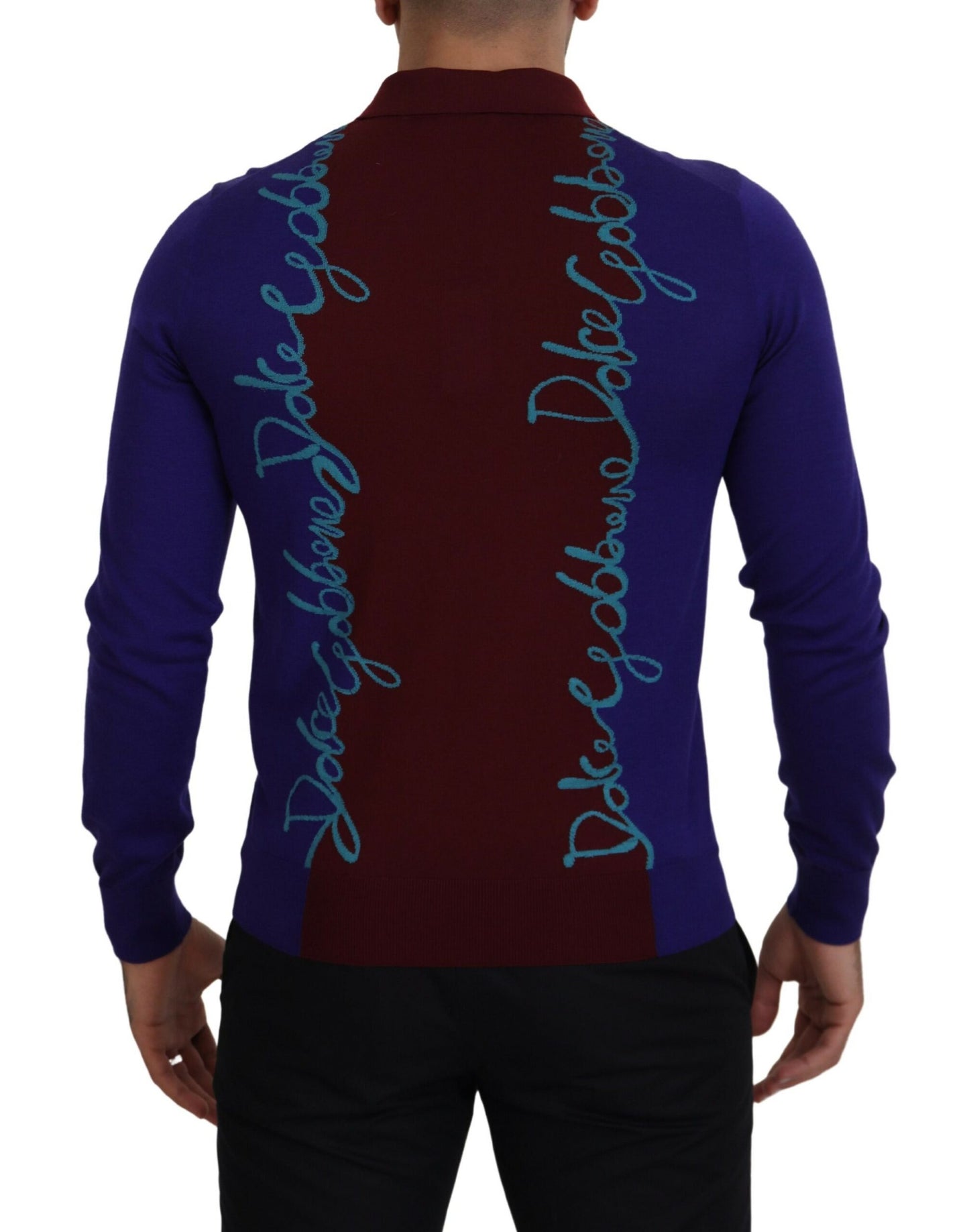 Multicolor Virgin Wool Silk Pullover Sweater