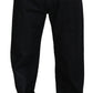 Black Washed Cotton Men Casual Denim Jeans