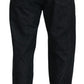 Black Washed Cotton Men Casual Denim Jeans