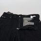 Black Washed Cotton Men Casual Denim Jeans
