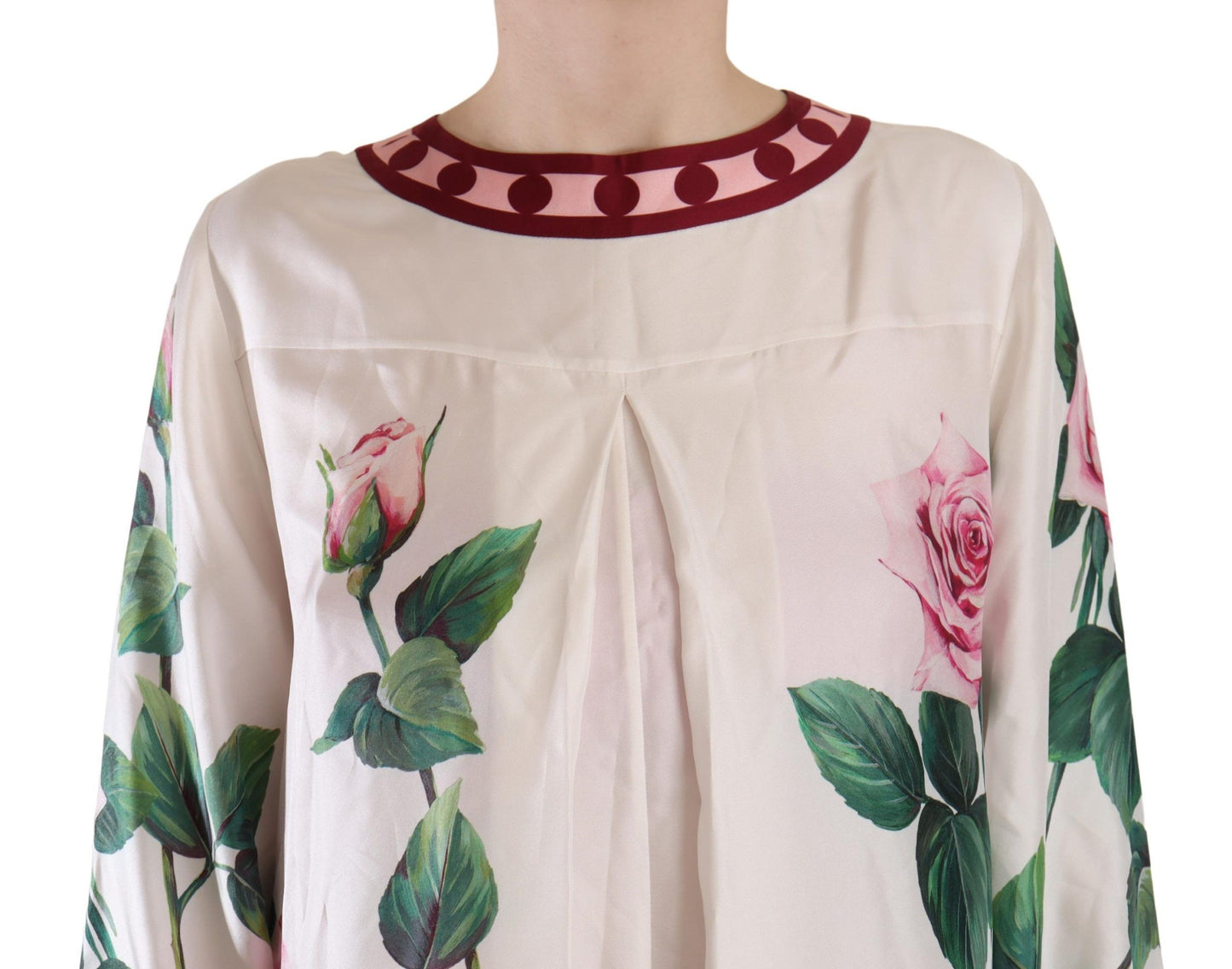 Floral Silk Kaftan Dress - Blossom Enchantment