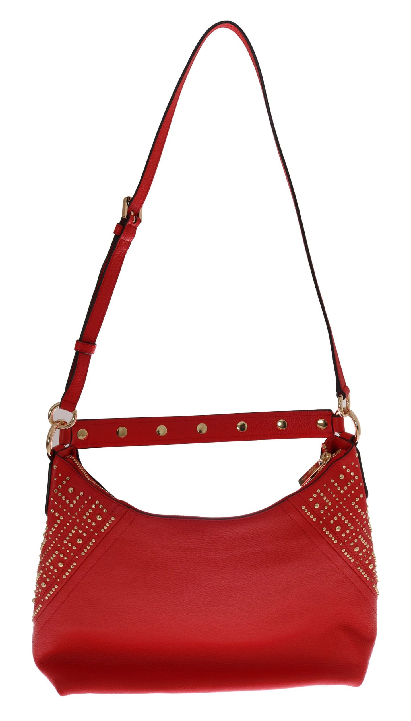 Chic Red Leather ARIA Shoulder Bag