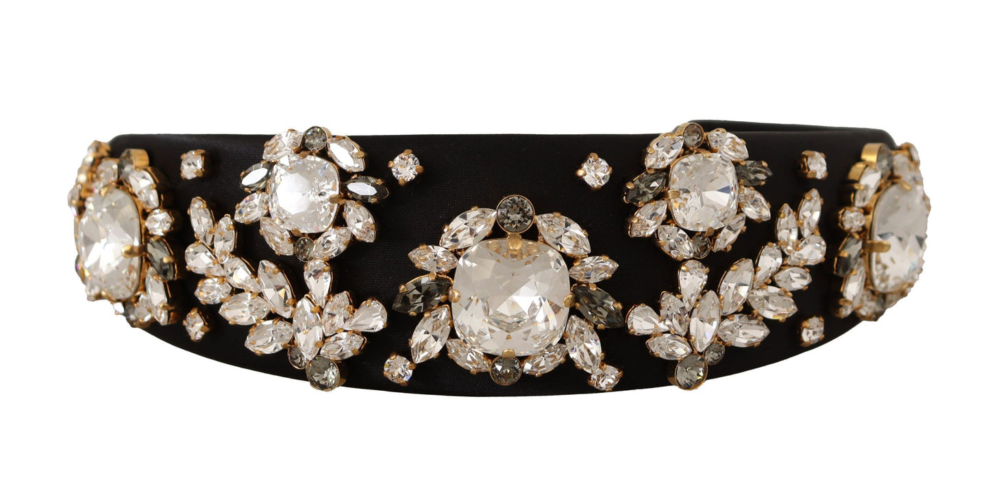 Elegant Crystal Silk Headband Diadem