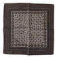 Brown Silk Pocket Square Handkerchief Scarf