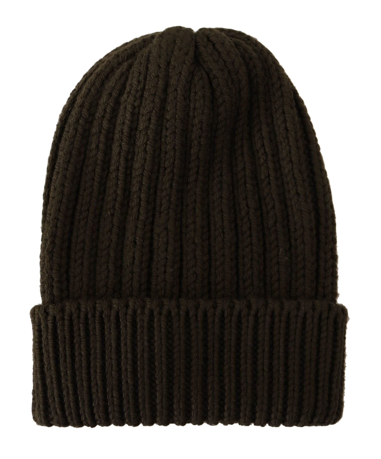 Elegant Dark Green Wool Beanie