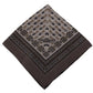 Brown Silk Pocket Square Handkerchief Scarf
