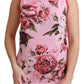 Sleeveless Floral Silk-Blend Top