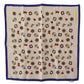 Silk Anchor Print Pocket Square