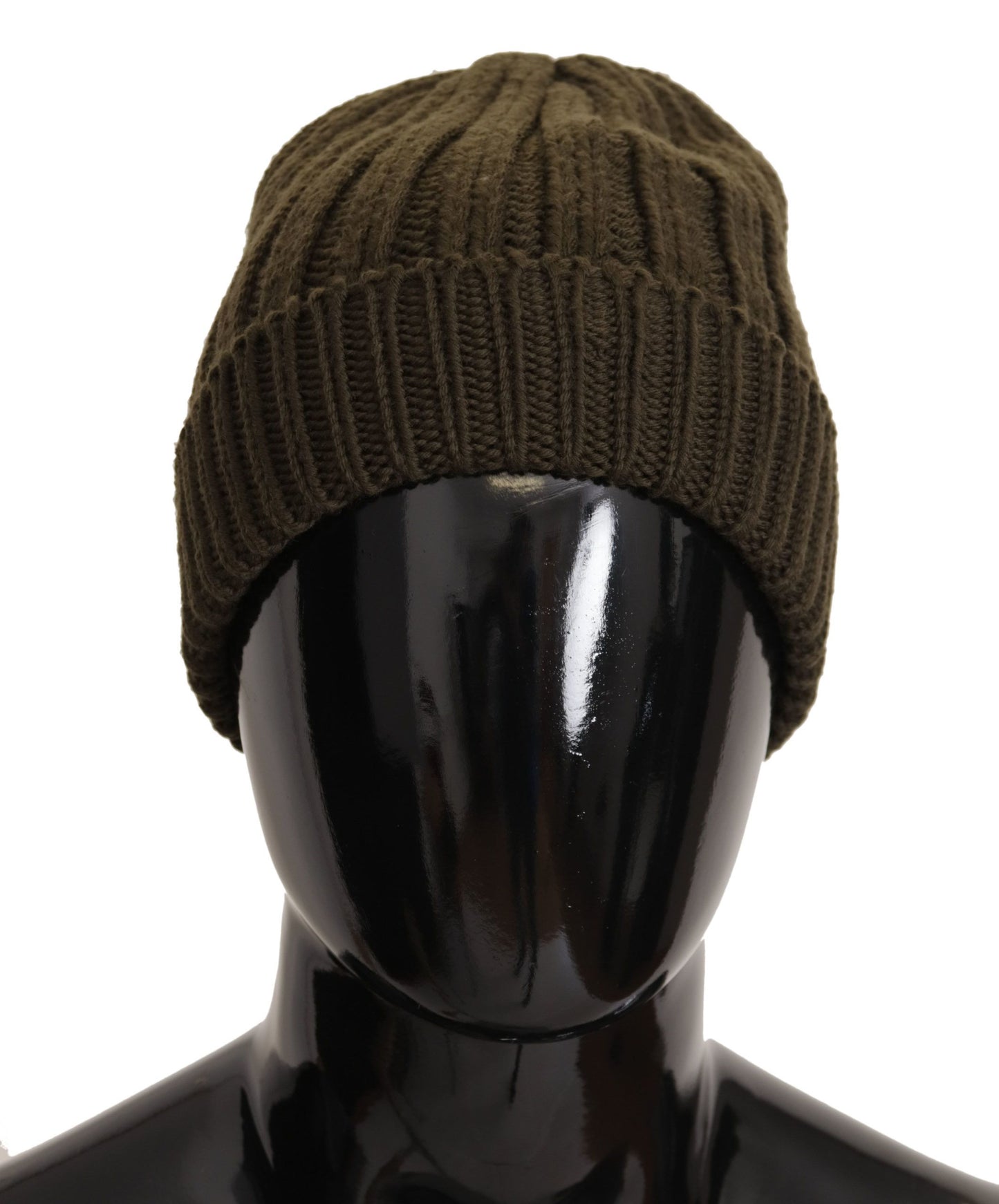 Elegant Dark Green Wool Beanie