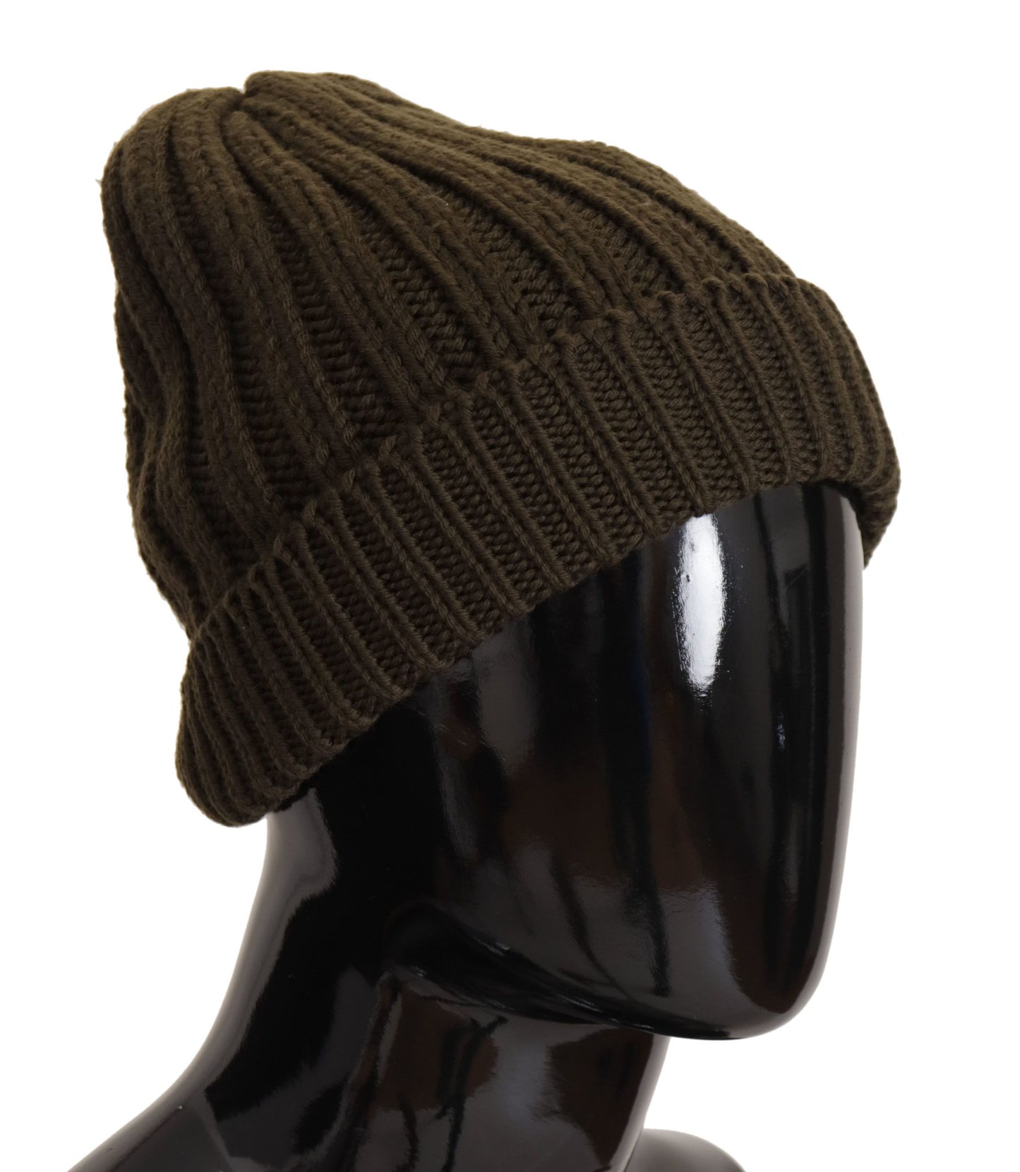 Elegant Dark Green Wool Beanie