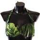 Tropical Leaves Bikini Top Elegance