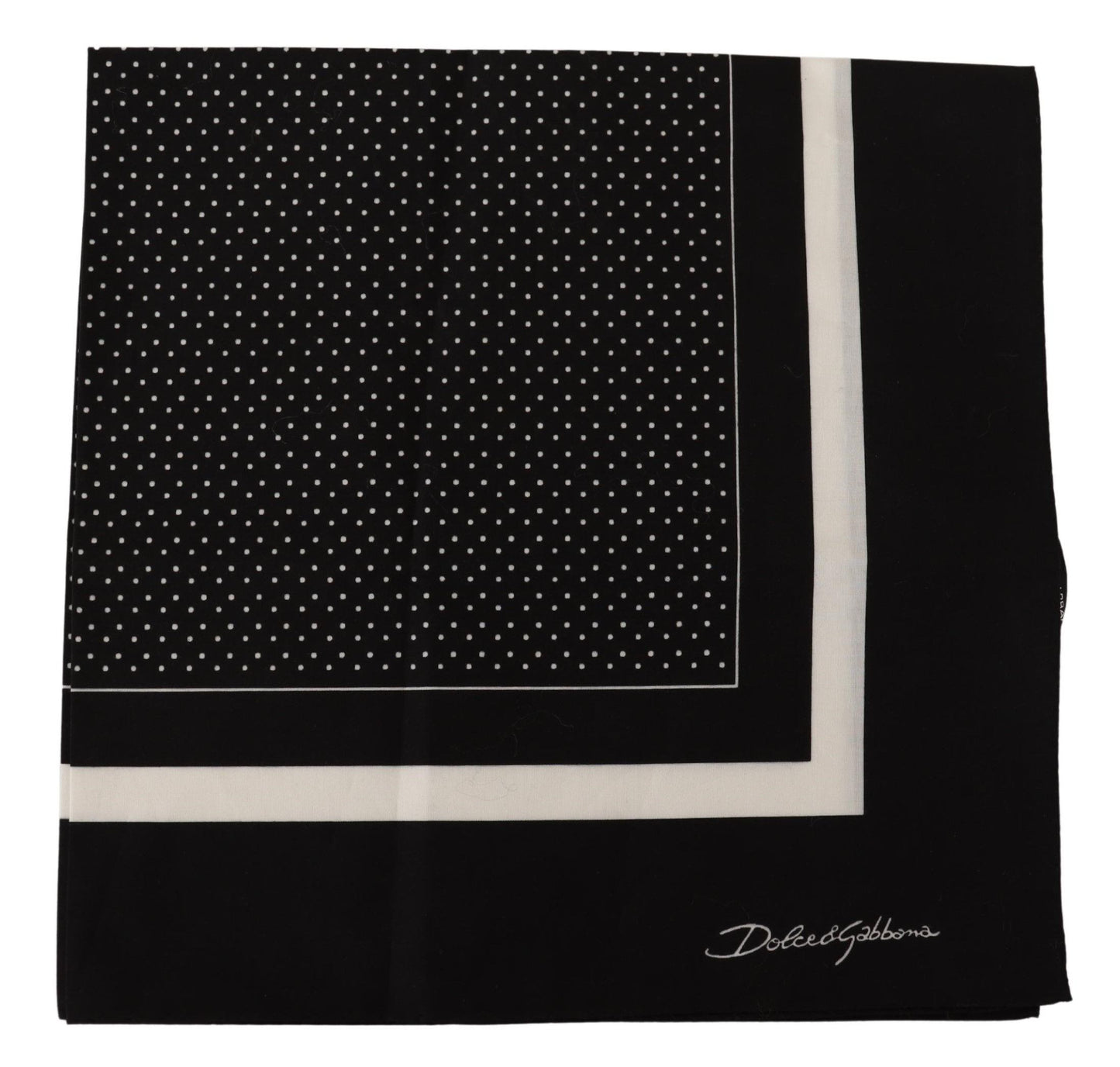 Elegant Dot Print Cotton Pocket Square