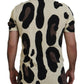 Multicolor Cow Print Casual T-Shirt